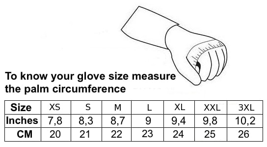 Revit Gloves Size Chart