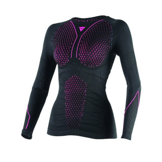DAINESE D-CORE THERMO TEE LS LADY - BLACK FUCSIA