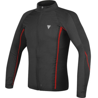 DAINESE D-CORE NO-WIND THERMO TEE LS - BLACK RED