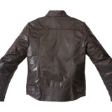 SPIDI GARAGE LEATHER JACKET BROWN - BACK