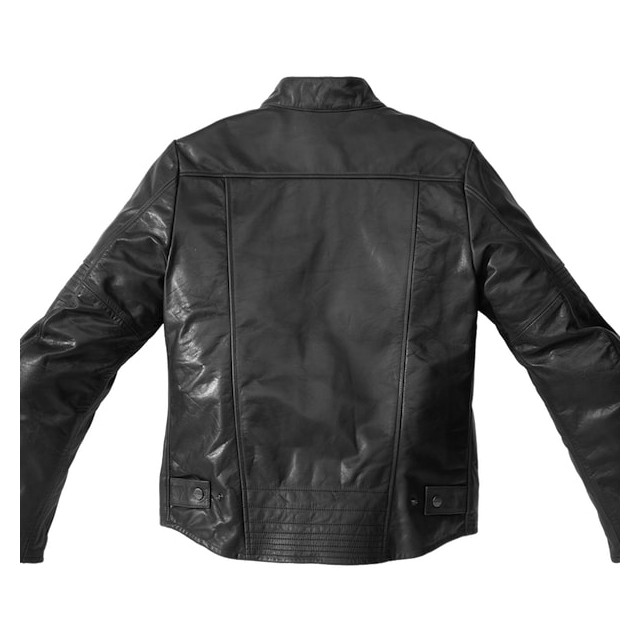 SPIDI GARAGE LEATHER JACKET BLACK - BACK