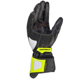SPIDI CARBO 3 LEATHER GLOVES BLACK FLUO YELLOW - PALM