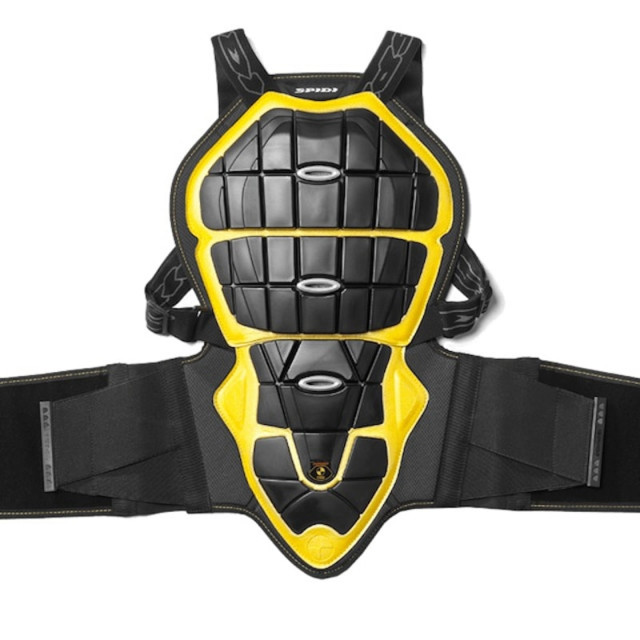 PARASCHIENA SPIDI BACK WARRIOR 145-160cm - NERO GIALLO