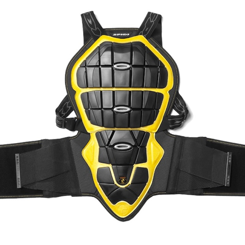 PARASCHIENA SPIDI BACK WARRIOR 145-160cm - NERO GIALLO