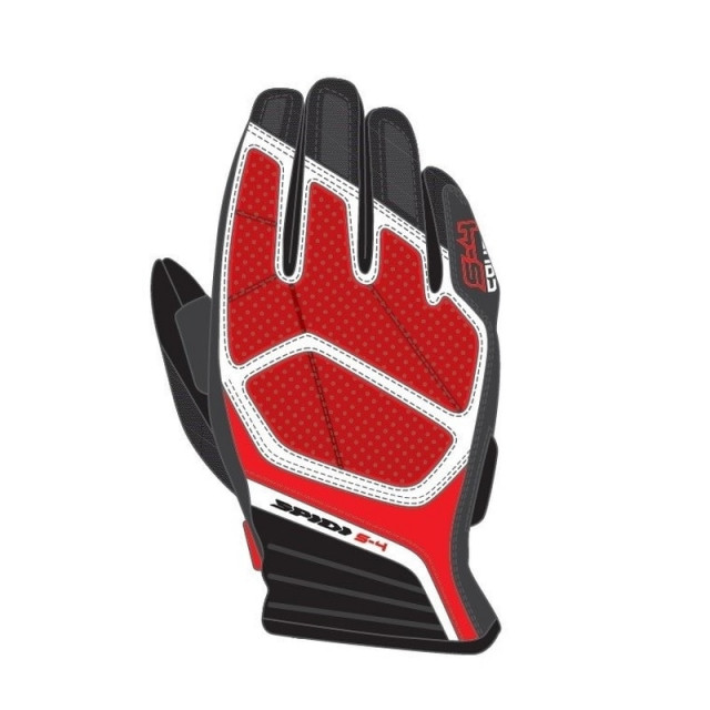 GUANTI SPIDI S-4 - NERO BIANCO ROSSO