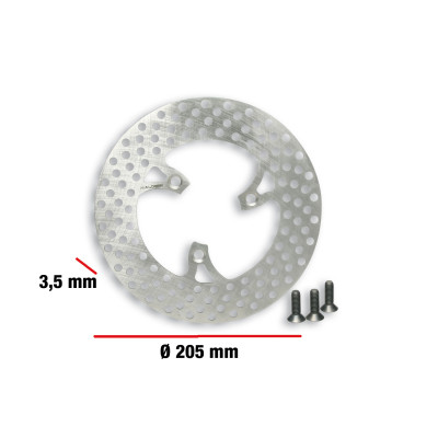 MALOSSI - % BRAKE POWER DISC Ø ext. 205 - epaiss. 3,5 mm pour forc. CR