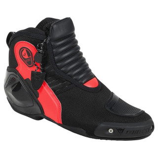 DAINESE DYNO D1 SHOES - BLACK FLUO RED