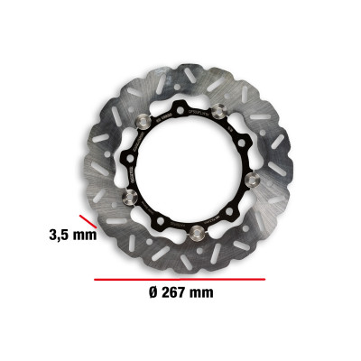 MALOSSI - WHOOP DISC brake disc ext. Ø 267 - thickness 3,5 mm