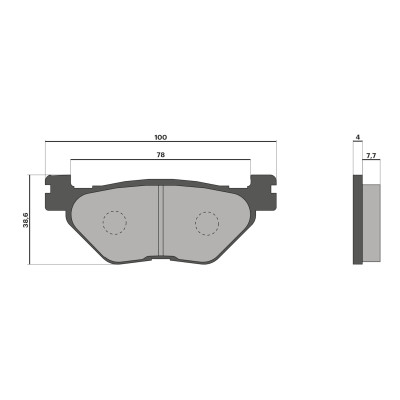 MALOSSI - Pastiglie freno BRAKE PADS