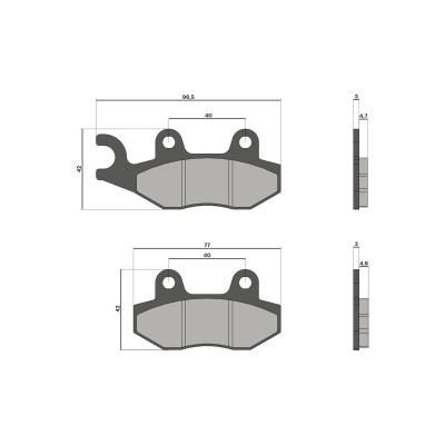 MALOSSI - Pastiglie freno BRAKE PADS