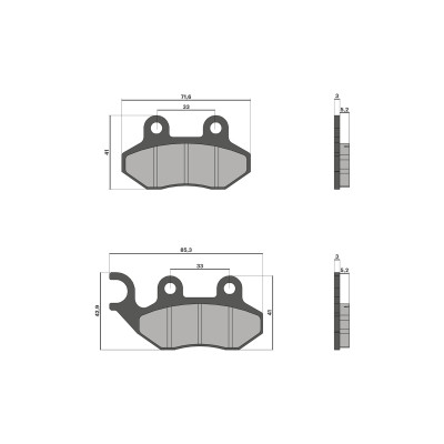 MALOSSI - BRAKE PADS Bremsklötze