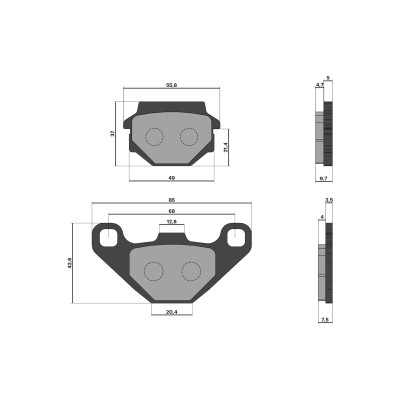 MALOSSI - BRAKE PADS pastillas de freno