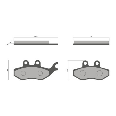 MALOSSI - Pastiglie freno BRAKE PADS