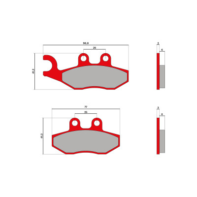 MALOSSI - BRAKE PADS MHR Bremsklötze