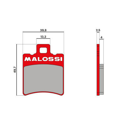 MALOSSI - Pastiglie freno BRAKE PADS MHR