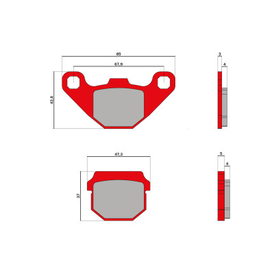 MALOSSI - BRAKE PADS MHR Bremsklötze