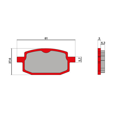 MALOSSI - Pastiglie freno BRAKE PADS MHR