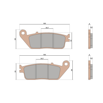 MALOSSI - Brake pads mhr synt