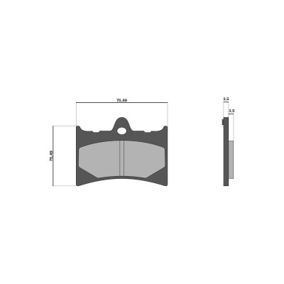 MALOSSI - % BRAKE PADS MHR pour F36R