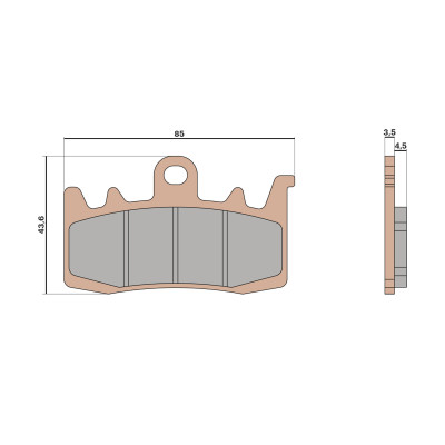 MALOSSI - BRAKE PADS MHR SYNT Bremsklötze