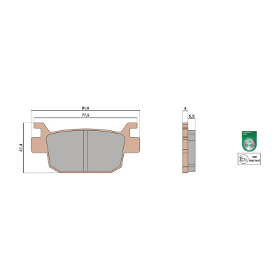 MALOSSI - Pastiglie freno BRAKE PADS MHR SYNT omologate