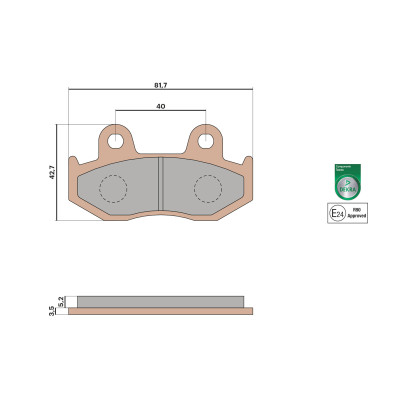 MALOSSI - BRAKE PADS MHR SYNT homologuées