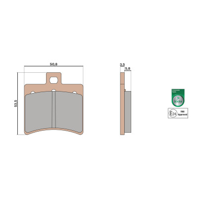 MALOSSI - BRAKE PADS MHR SYNT Bremsklötze homologiert