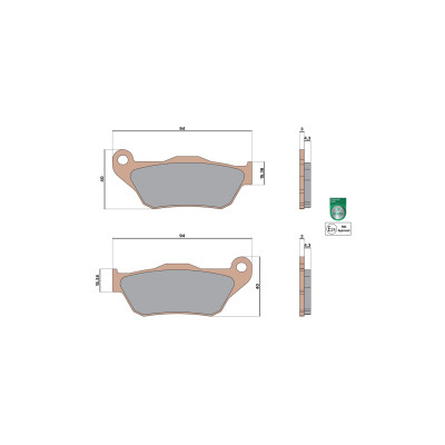 MALOSSI - BRAKE PADS MHR SYNT homologuées