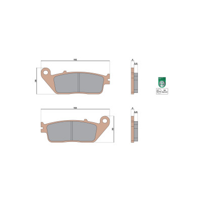 MALOSSI - BRAKE PADS MHR SYNT homologuées