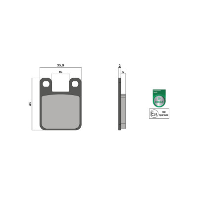 MALOSSI - BRAKE PADS pastillas de freno homologadas