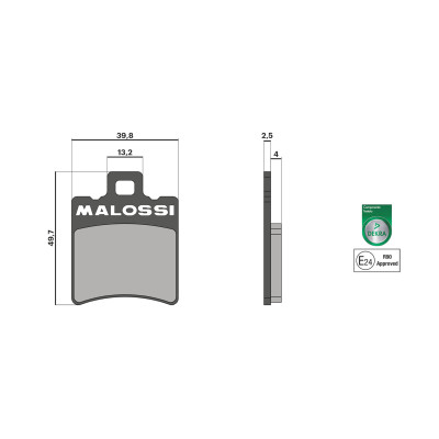 MALOSSI - BRAKE PADS homologuées
