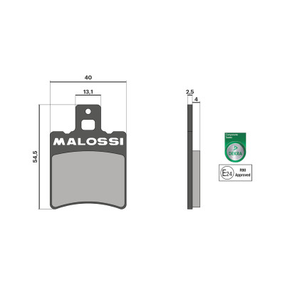 MALOSSI - BRAKE PADS homologuées