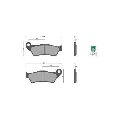 MALOSSI - BRAKE PADS Bremsklötze homologiert