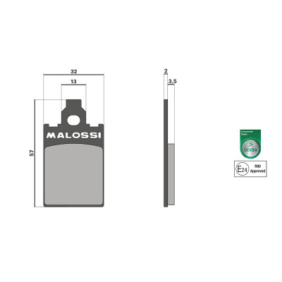 MALOSSI - Pastiglie freno BRAKE PADS omologate