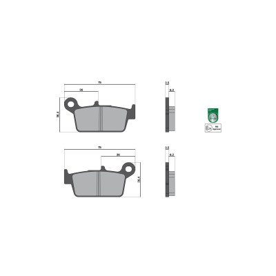 MALOSSI - BRAKE PADS Bremsklötze homologiert