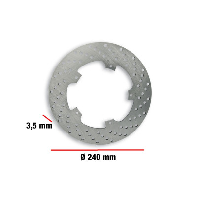 MALOSSI - % BRAKE POWER DISC Bremsscheibe auss. Ø 240 - Dicke 3,5 mm