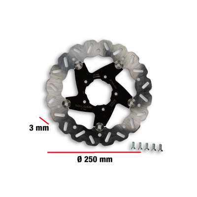 MALOSSI - WHOOP DISC Bremsscheibe auss. Ø 250 - Dicke 3 mm für F32S/F3
