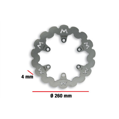 MALOSSI - % WHOOP DISC disco de freno Ø ext. 260 - espesor 4 mm