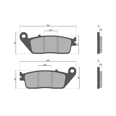MALOSSI - Pastiglie freno BRAKE PADS
