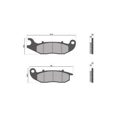 MALOSSI - BRAKE PADS Bremsklötze