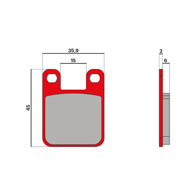 MALOSSI - BRAKE PADS MHR pastillas de freno