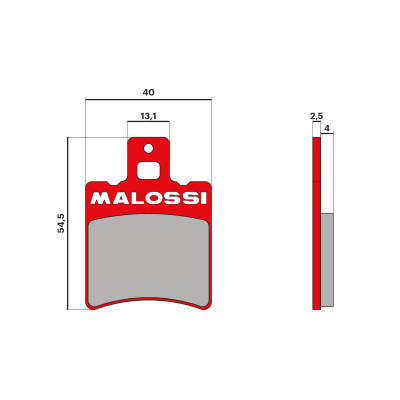 MALOSSI - BRAKE PADS MHR Bremsklötze