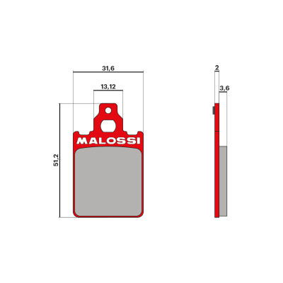 MALOSSI - Pastiglie freno BRAKE PADS MHR