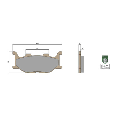 MALOSSI - BRAKE PADS MHR SYNT Bremsklötze homologiert