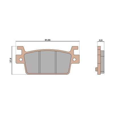 MALOSSI - BRAKE PADS MHR SYNT pastillas de freno