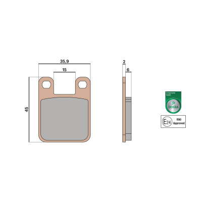 MALOSSI - Pastiglie freno BRAKE PADS MHR SYNT omologate