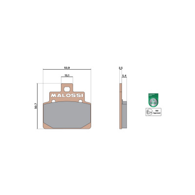 MALOSSI - Pastiglie freno BRAKE PADS MHR SYNT omologate