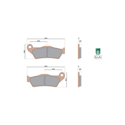 MALOSSI - BRAKE PADS MHR SYNT Bremsklötze homologiert