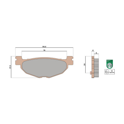 MALOSSI - BRAKE PADS MHR SYNT homologuées