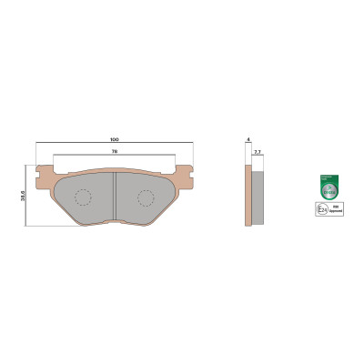 MALOSSI - Pastiglie freno BRAKE PADS MHR SYNT omologate